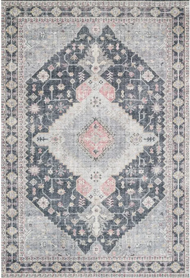 Skye Accent Rug in Charcoal/Multi by Loloi Rugs