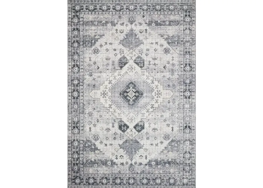 Skye Runner Rug in Silver/Grey by Loloi Rugs