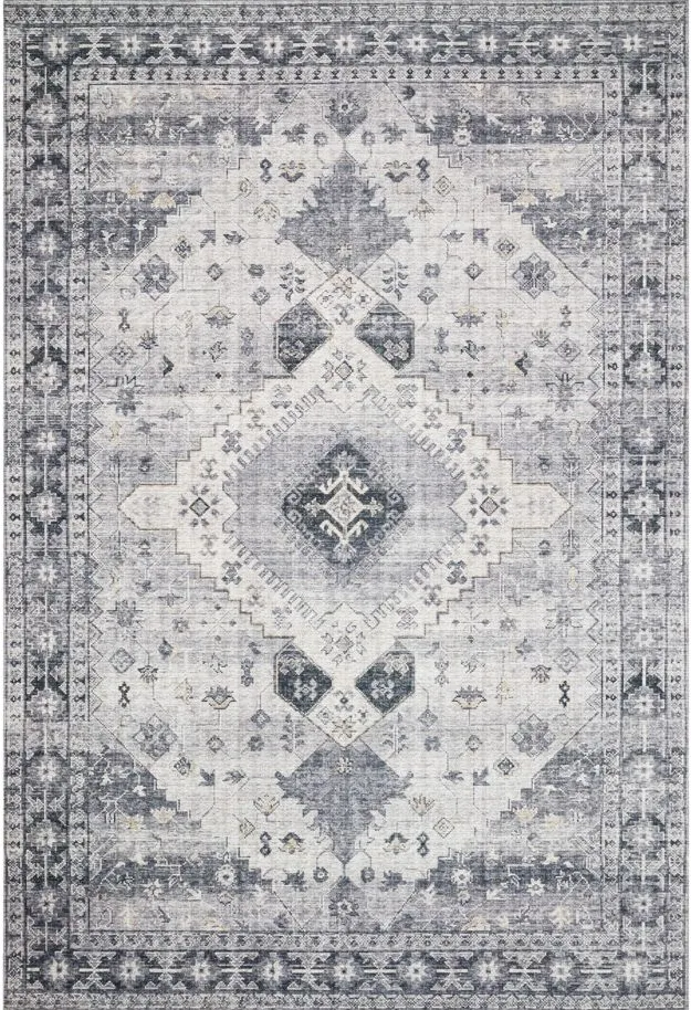 Skye Accent Rug in Silver/Grey by Loloi Rugs