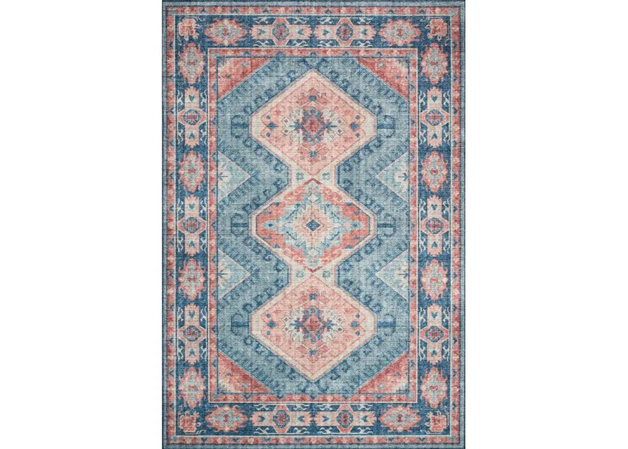 Skye Area Rug in Turquoise/Terracotta by Loloi Rugs