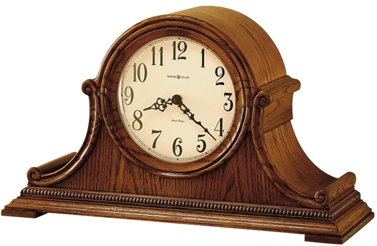 Hillsborough Mantel Clock in Yorkshire Oak by Howard Miller