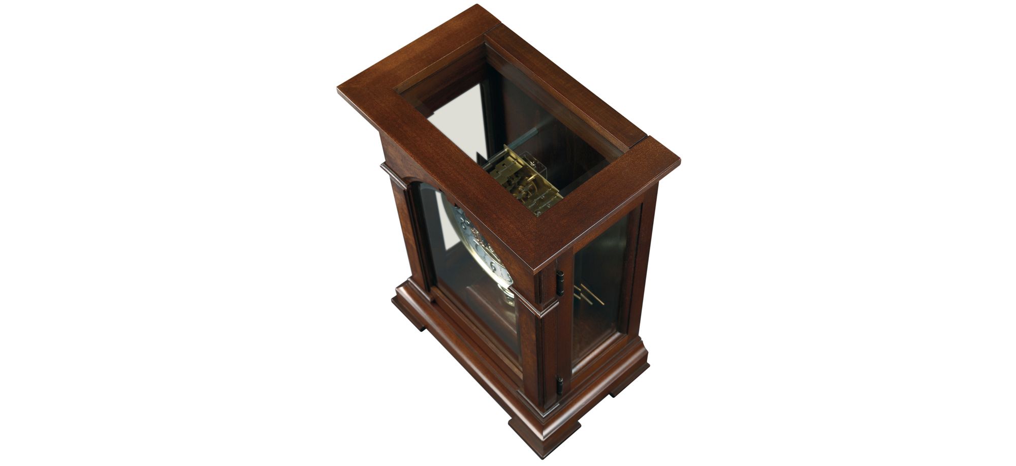 Emporia Mantel Clock in Cherry Bordeaux by Howard Miller