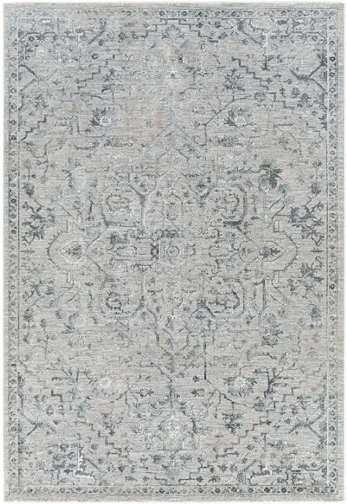 Glynn Brunswick Area Rug in Blue, Cream by Surya