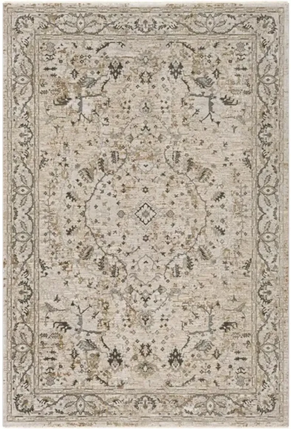 Glynn Malkier Area Rug in Beige, Sage, Dark Green by Surya