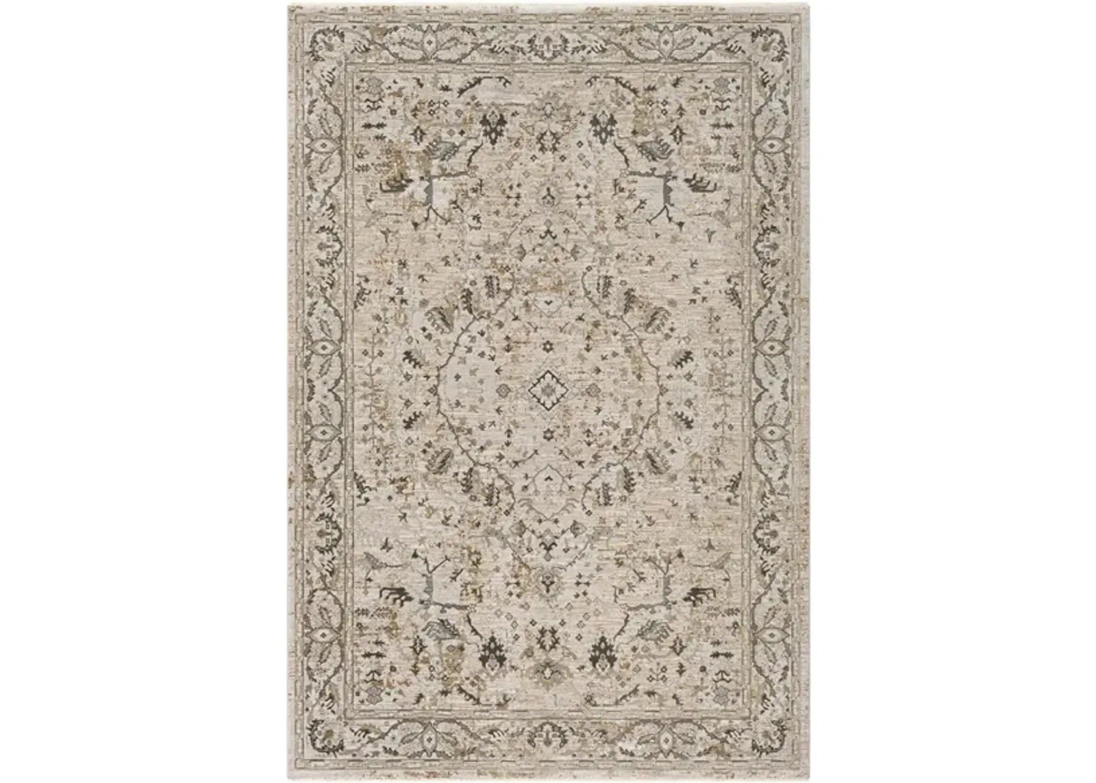 Glynn Malkier Area Rug in Beige, Sage, Dark Green by Surya