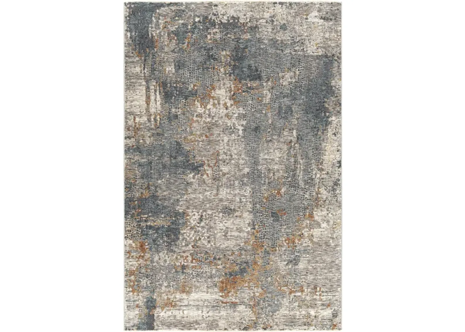 Caerdyf Pembroke Area Rug in Gray, Tan, Blue, Clay by Surya