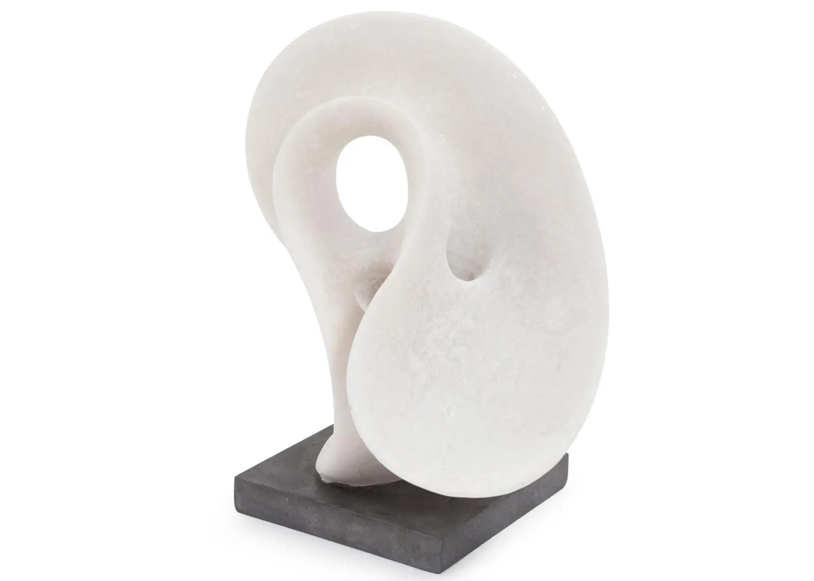 Yin Sculpture in Off White/Charcoal by Howard Elliott Collection