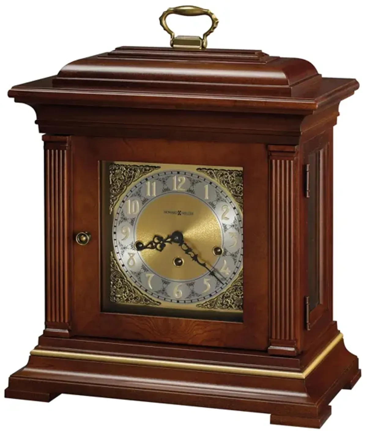 Thomas Tompion Mantel Clock in Windsor Cherry by Howard Miller