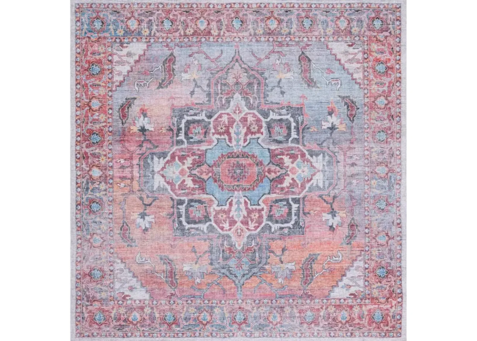 Serapi Area Rug in Rust & Ivory by Safavieh