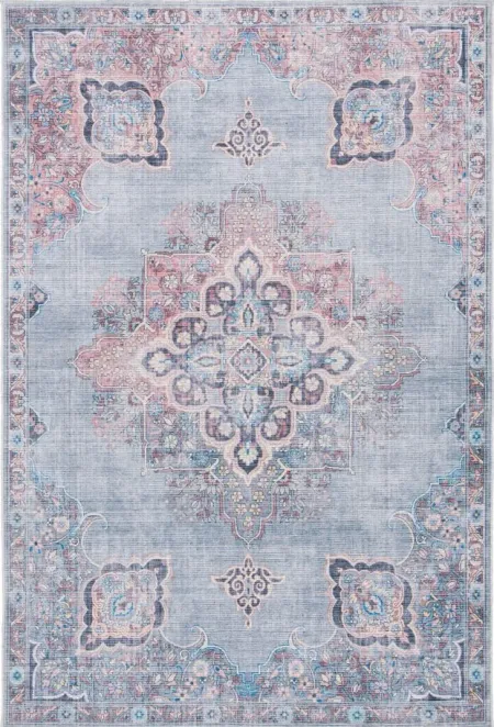 Serapi Area Rug in Ivory & Blue by Safavieh