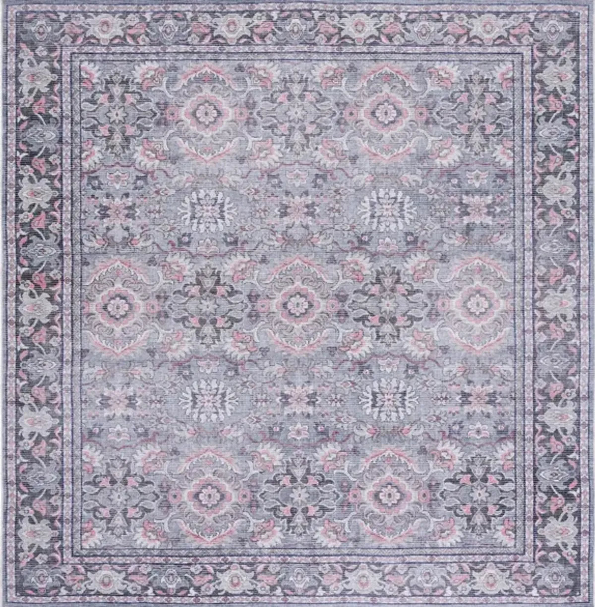 Serapi Area Rug in Gray & Pink by Safavieh