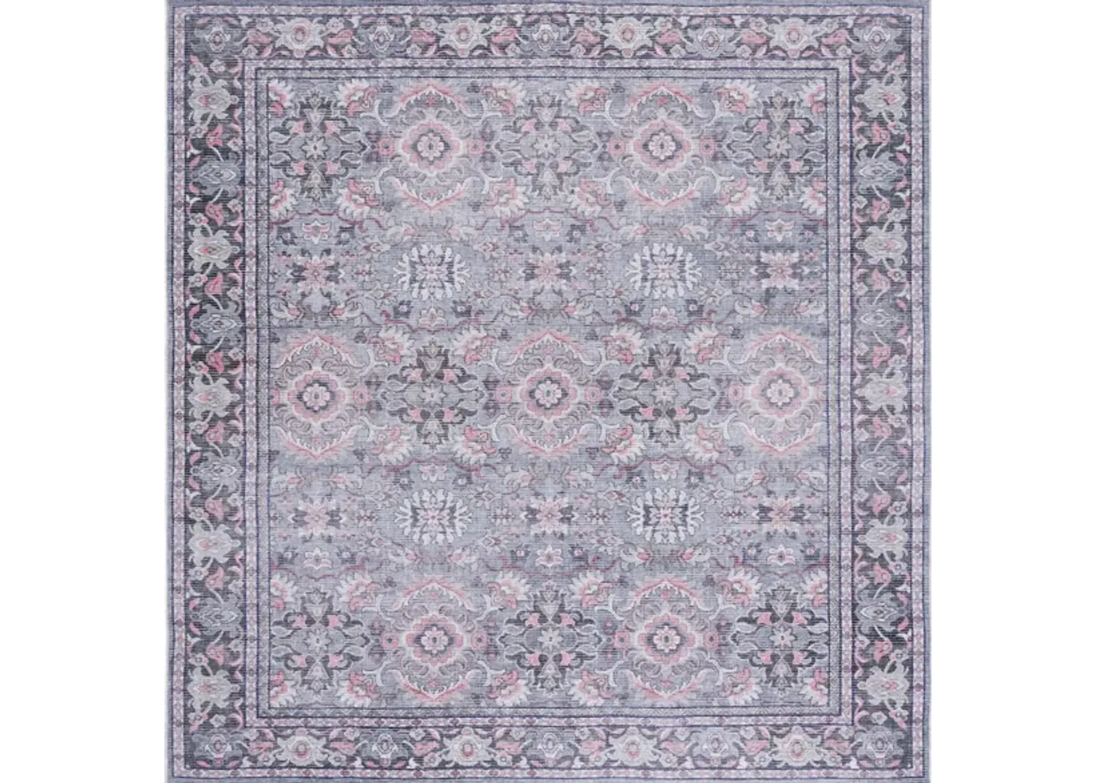 Serapi Area Rug in Gray & Pink by Safavieh