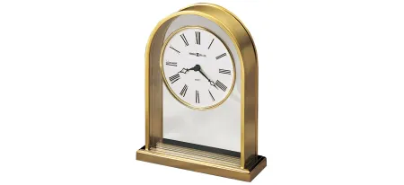 Reminisce Tabletop Clock in Polished Brass by Howard Miller