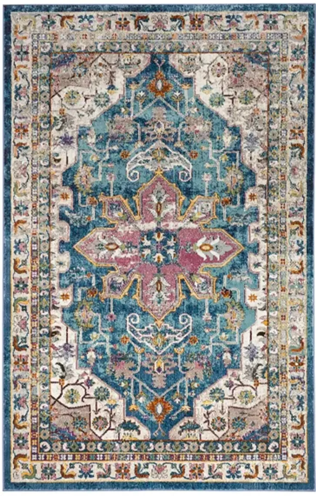 Aurelia Area Rug in Blue / Creme by Safavieh