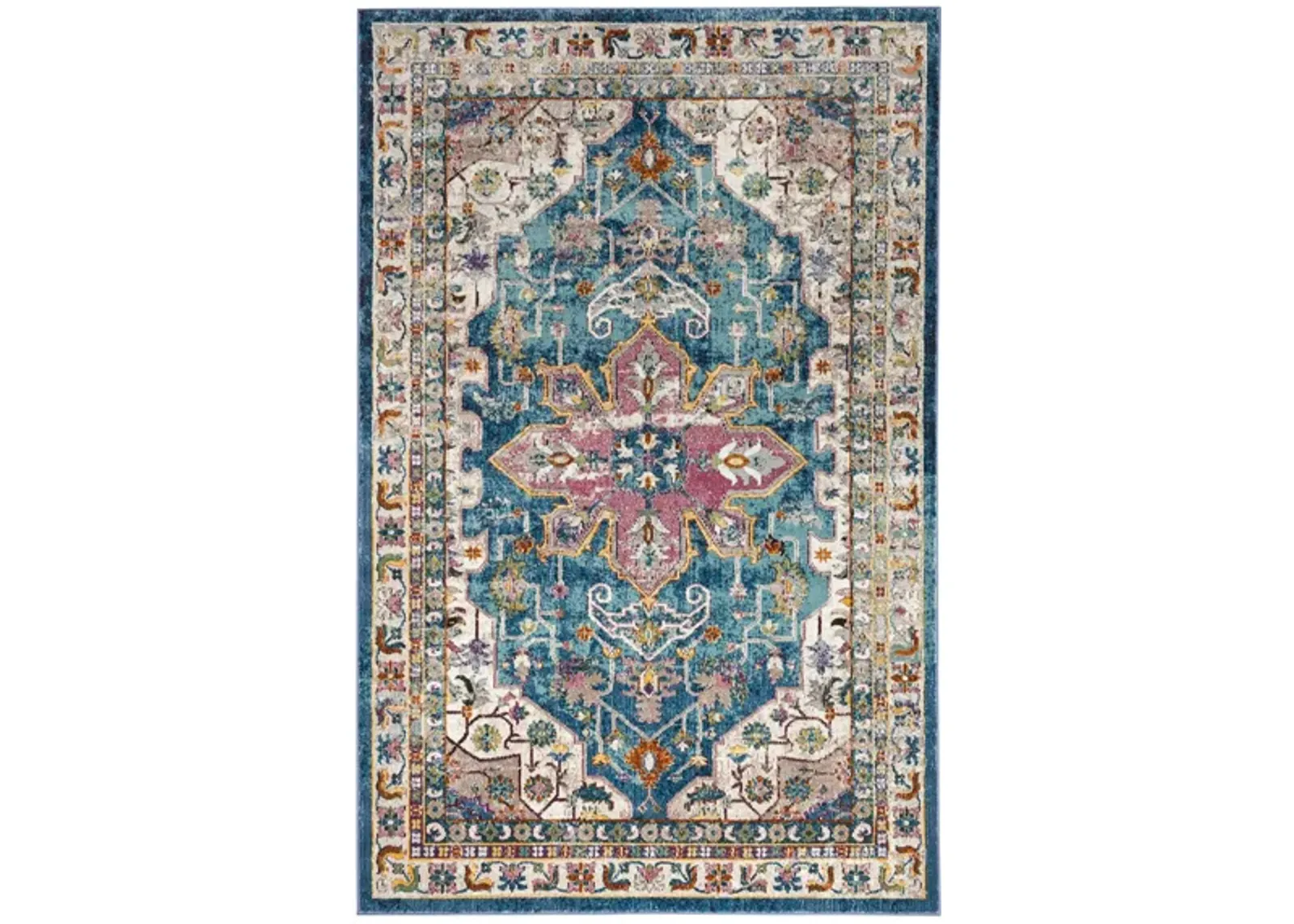 Aurelia Area Rug in Blue / Creme by Safavieh