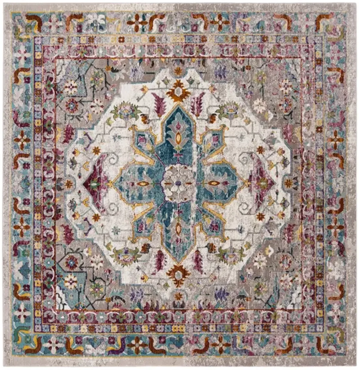 Arjun Area Rug in Cream / Multi by Safavieh