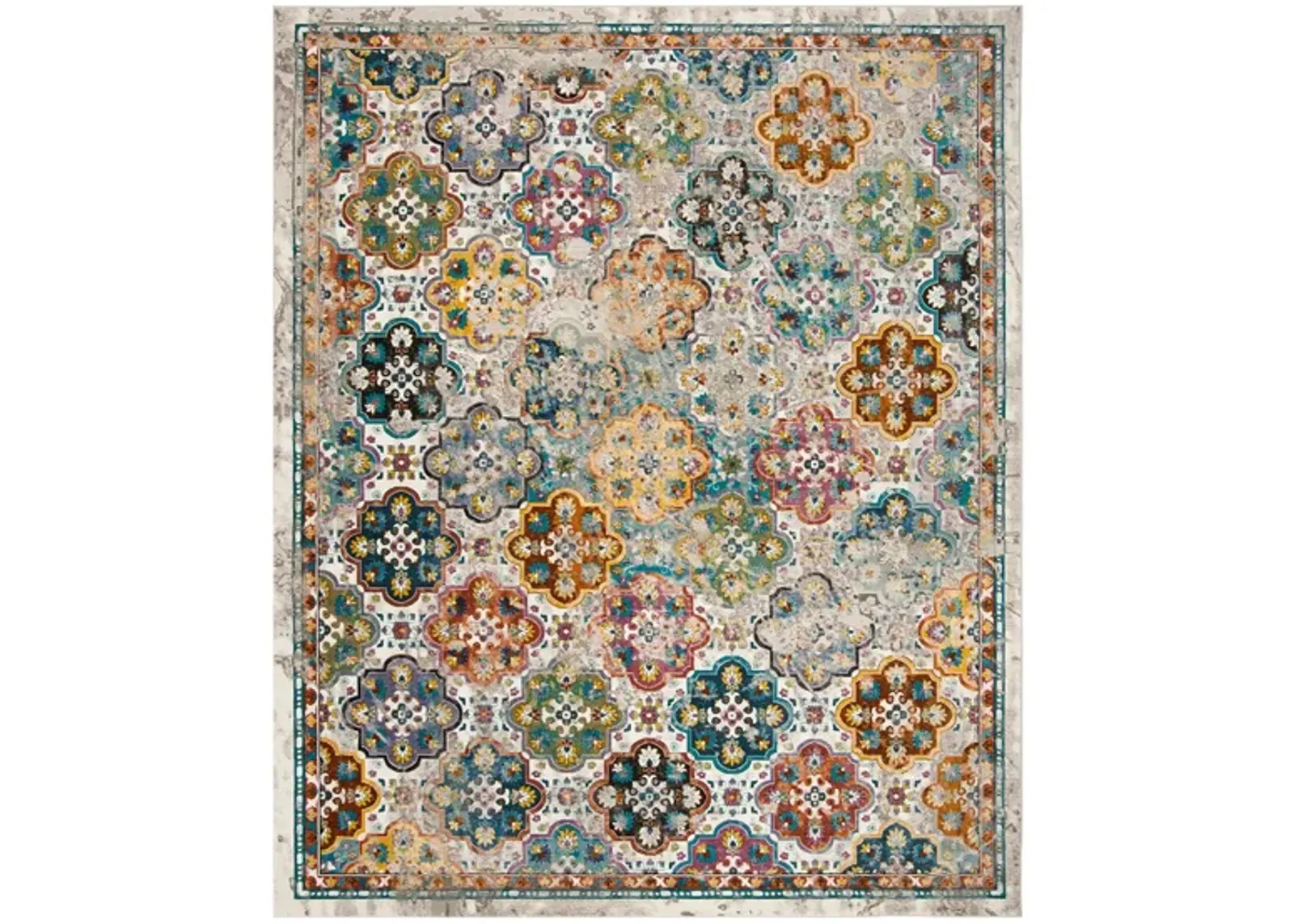 Aldene Area Rug in Beige / Multi by Safavieh