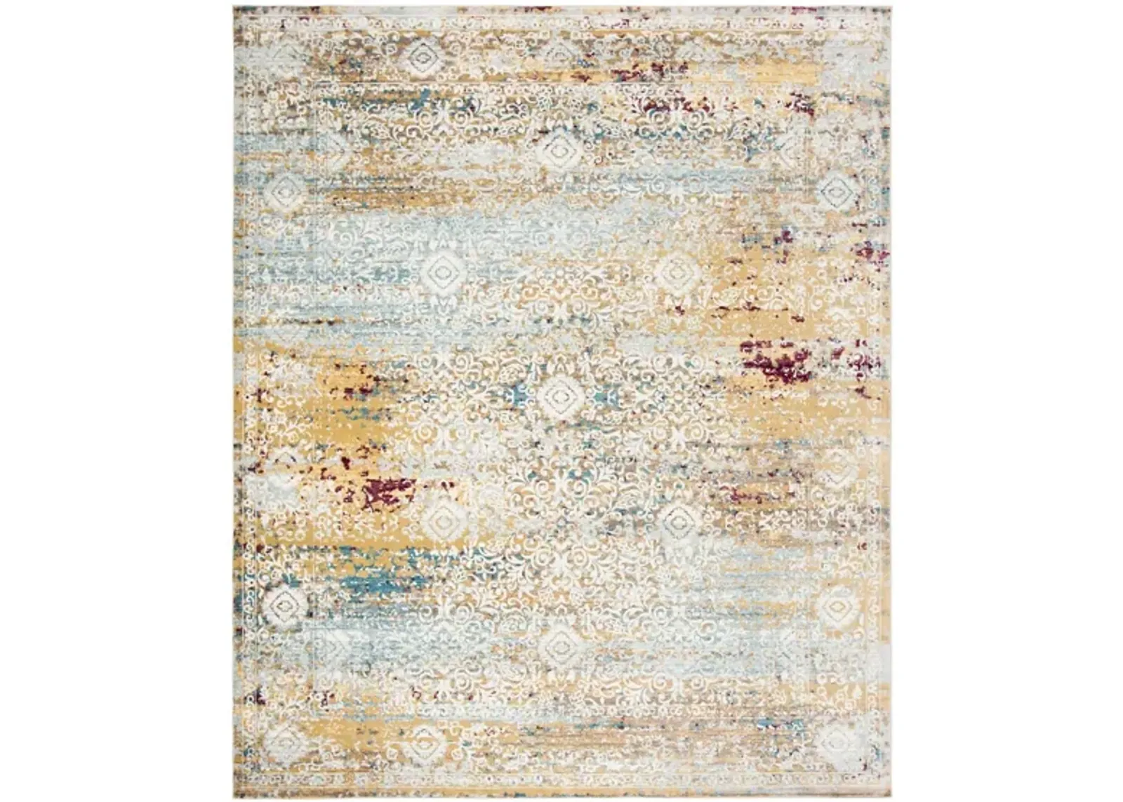 Alwine Area Rug in Yellow / Cream by Safavieh