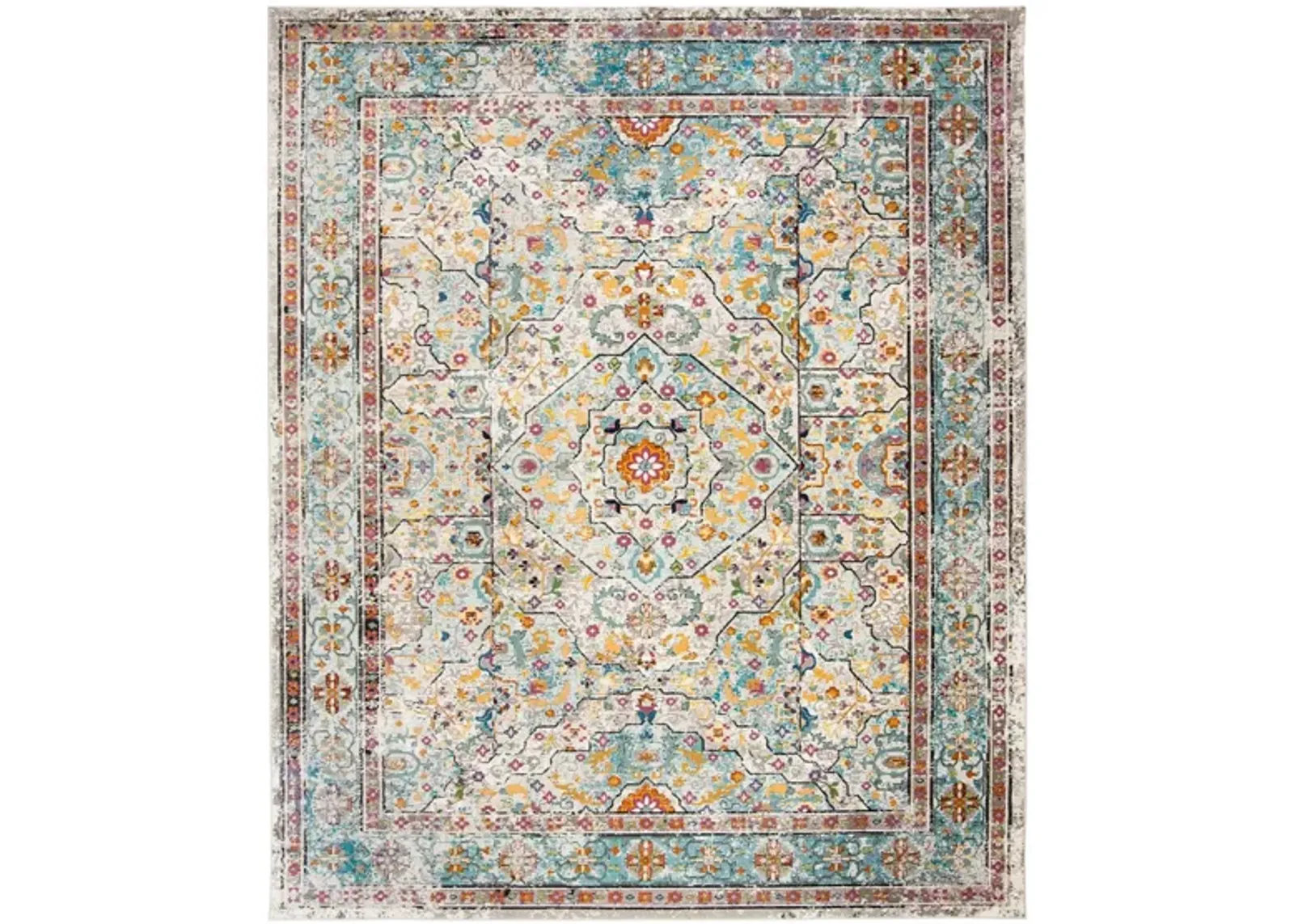 Amariah Area Rug in Cream / Blue by Safavieh