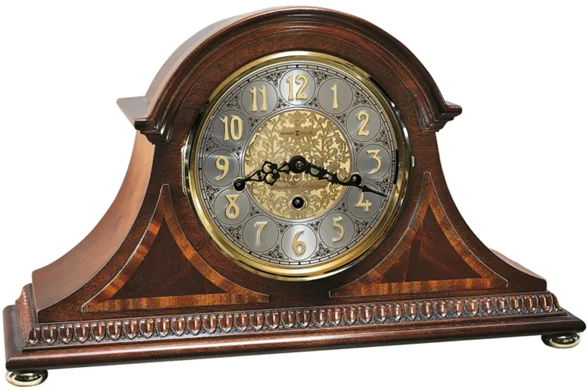 Webster Mantel Clock in Windsor Cherry by Howard Miller