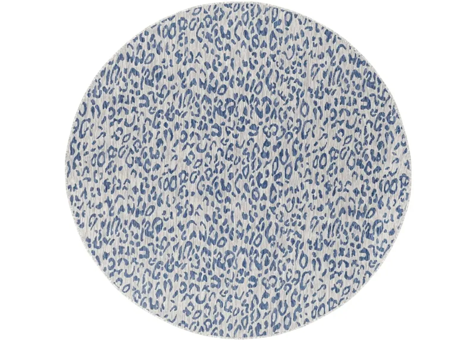 Eagean Area Rug in Bright Blue, Navy, Pale Blue, Ivory, Medium Gray by Surya