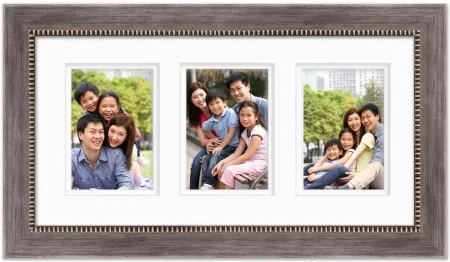 Good Wishes 10x20 Photo Frame in Gray/Silver by Courtside Market