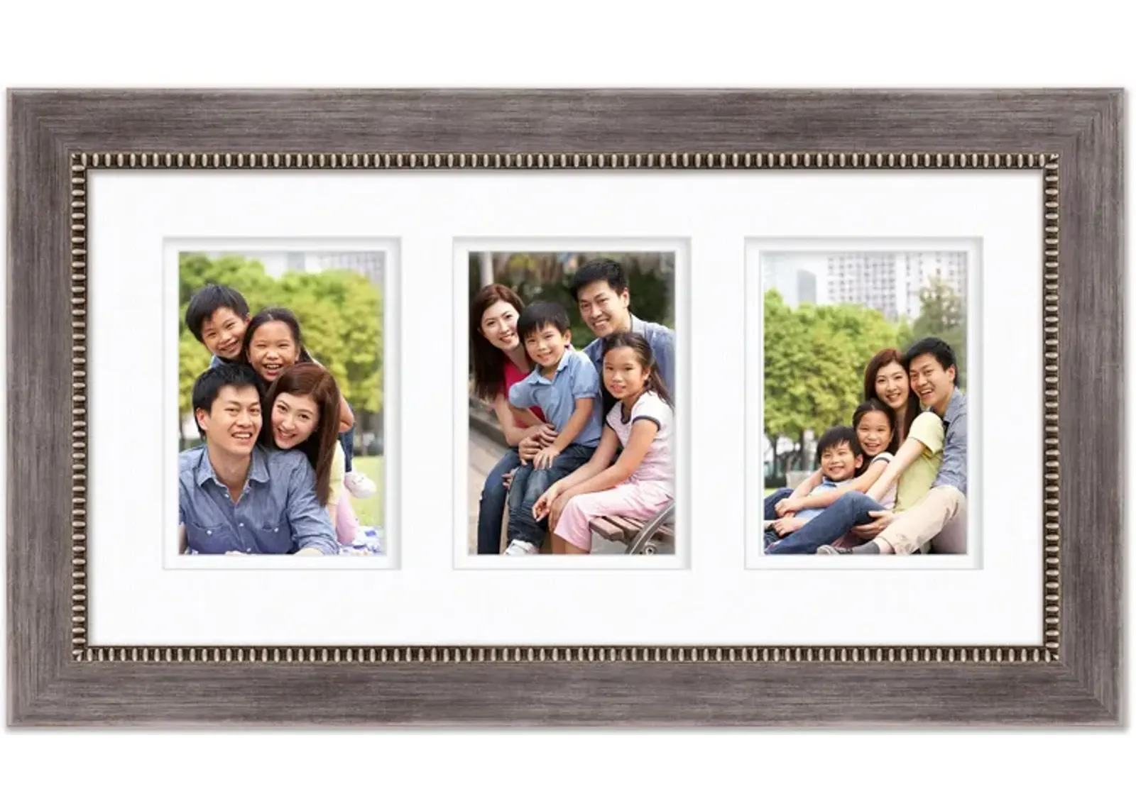 Good Wishes 10x20 Photo Frame in Gray/Silver by Courtside Market