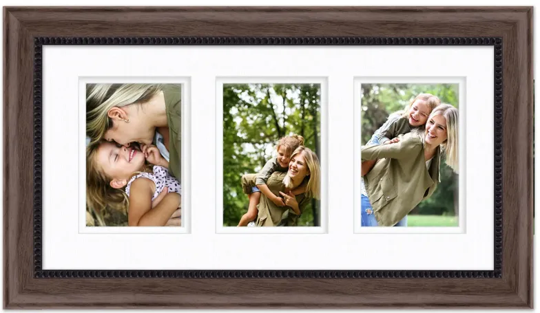 Good Wishes 10x20 Photo Frame in English Chestnut by Courtside Market