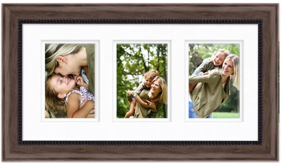 Good Wishes 10x20 Photo Frame in English Chestnut by Courtside Market