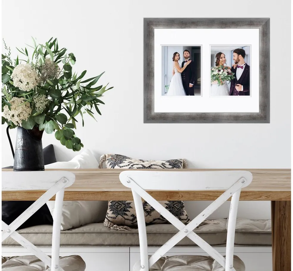 Gala 16x20 Photo Frame in Modern Silver by Courtside Market