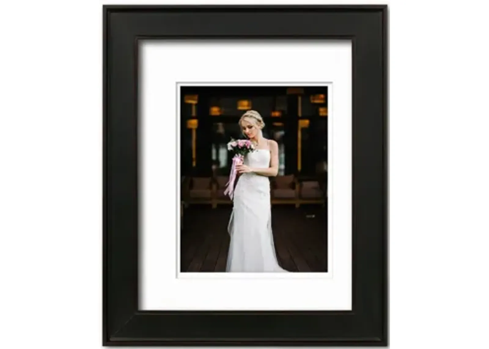 Gardenia 11x14 Photo Frame in Black by Courtside Market