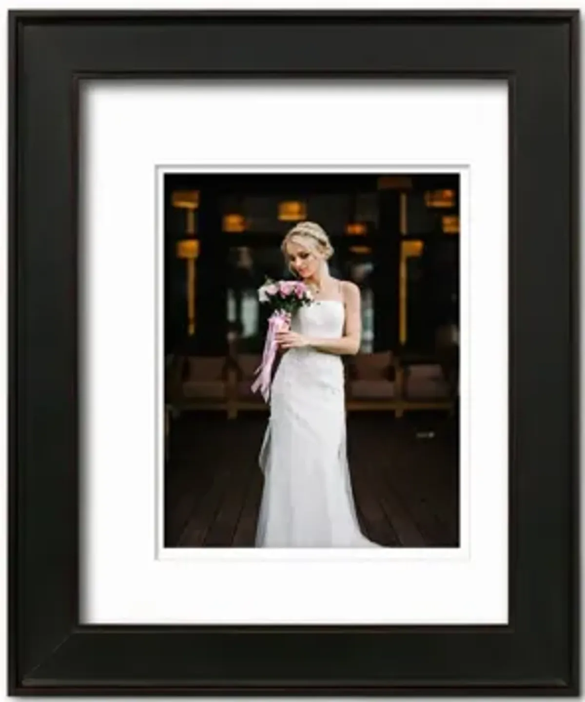 Gardenia 11x14 Photo Frame in Black by Courtside Market