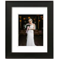 Gardenia Collection 11x14 Frame, (1) 8x10 Opening in Black by Courtside Market
