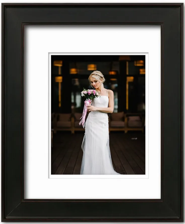 Gardenia Collection 11x14 Frame, (1) 8x10 Opening in Black by Courtside Market