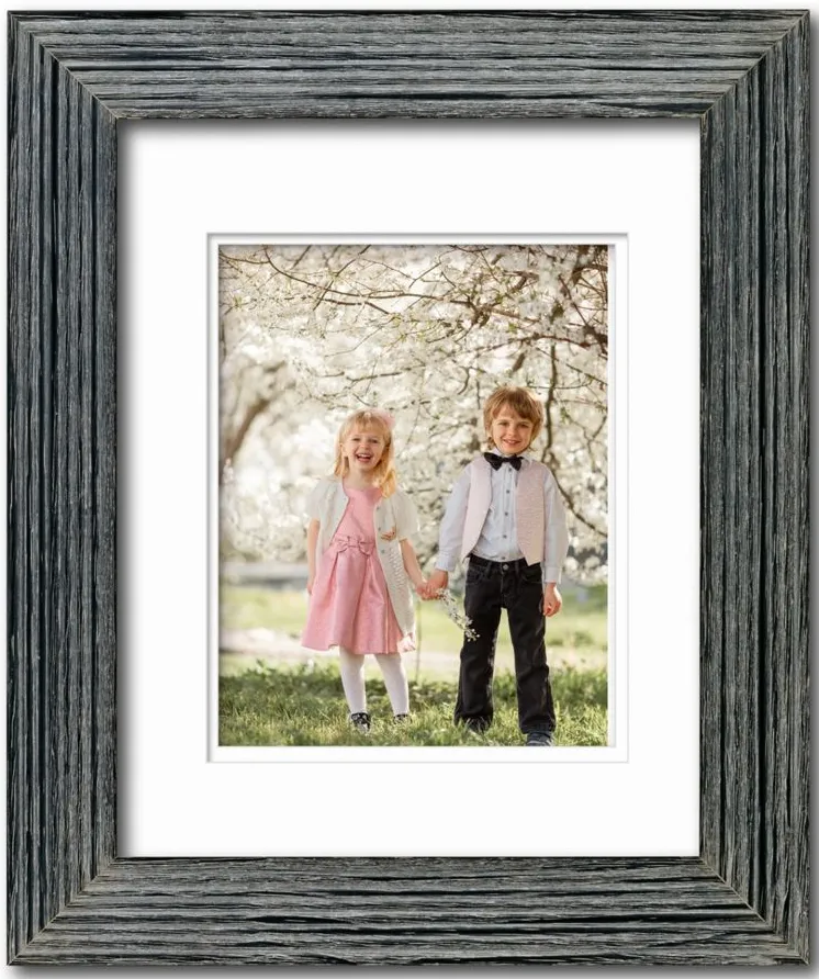 Organic Photo Frame in Barn Blue by Courtside Market