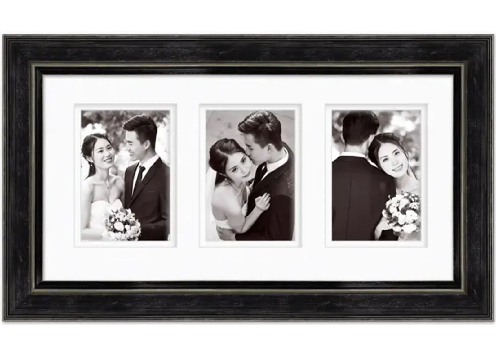 Rustic Industrial 10x20 Photo Frame in Graphene by Courtside Market