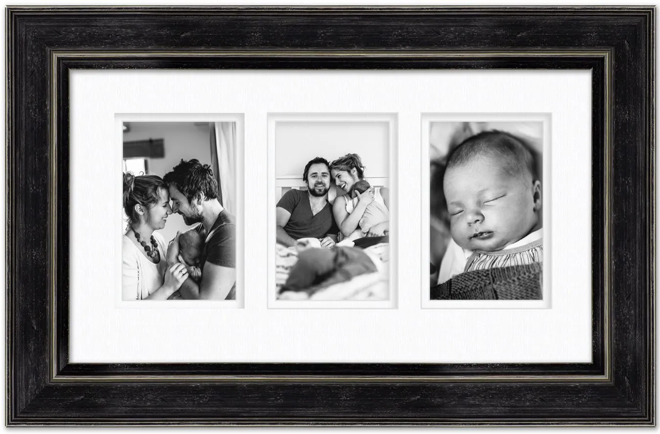 Rustic Industrial 9x16 Photo Frame in Graphene by Courtside Market