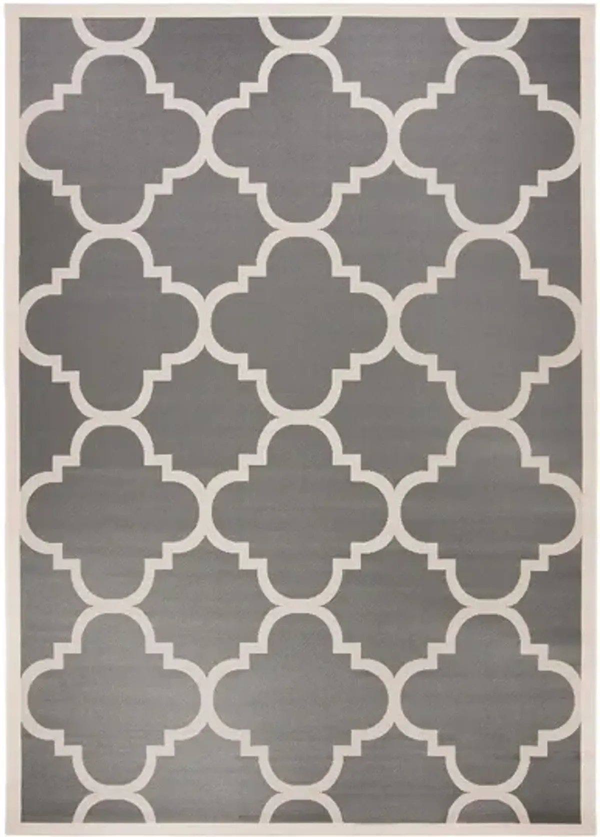 Courtyard Morocco Indoor/Outdoor Area Rug in Gray & Beige by Safavieh