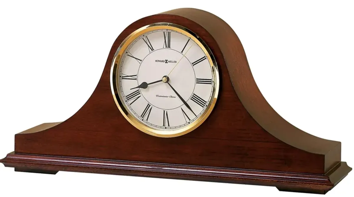 Christopher Mantel Clock in Windsor Cherry by Howard Miller