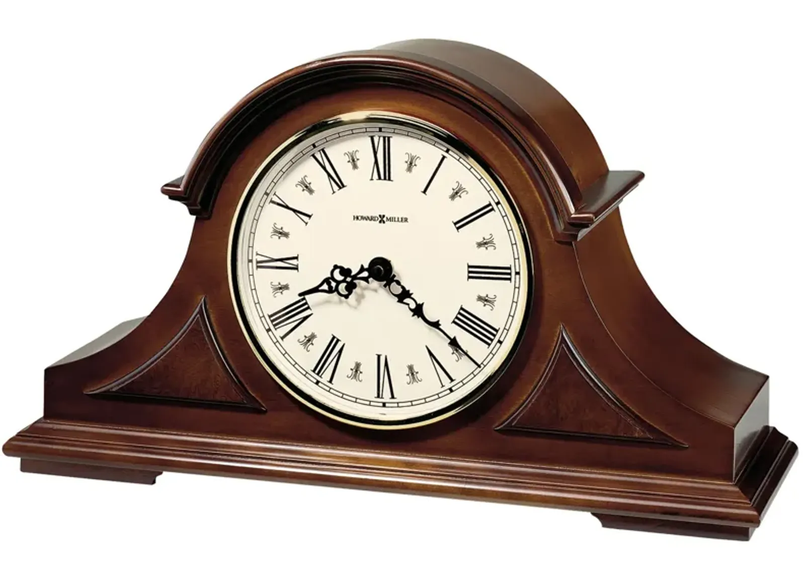 Burton II Mantel Clock in Windsor Cherry by Howard Miller