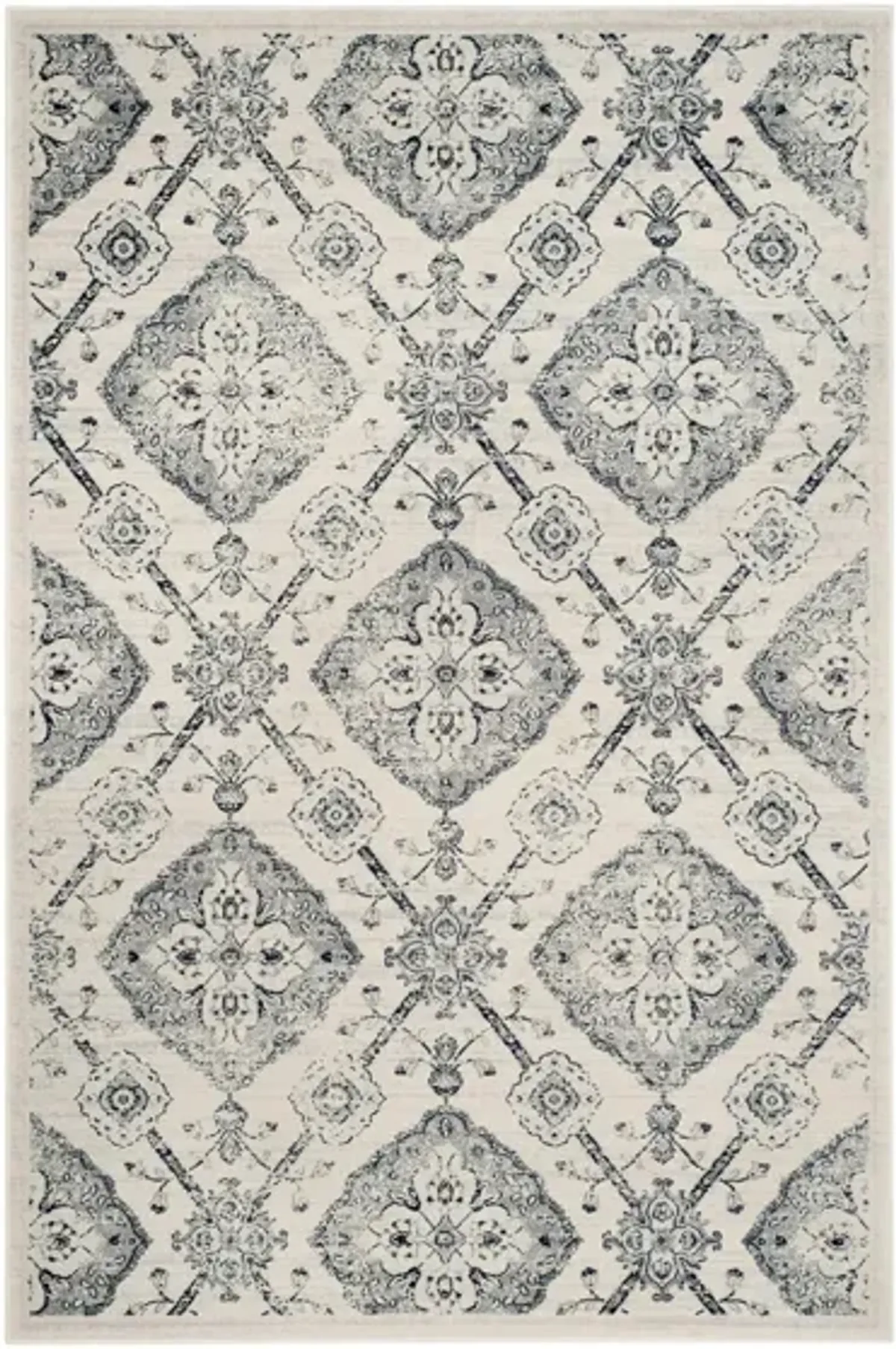 Carnegie Area Rug in Cream / Light Gray by Safavieh