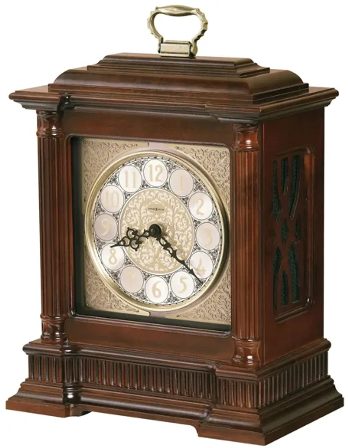 Akron Mantel Clock in Windsor Cherry by Howard Miller