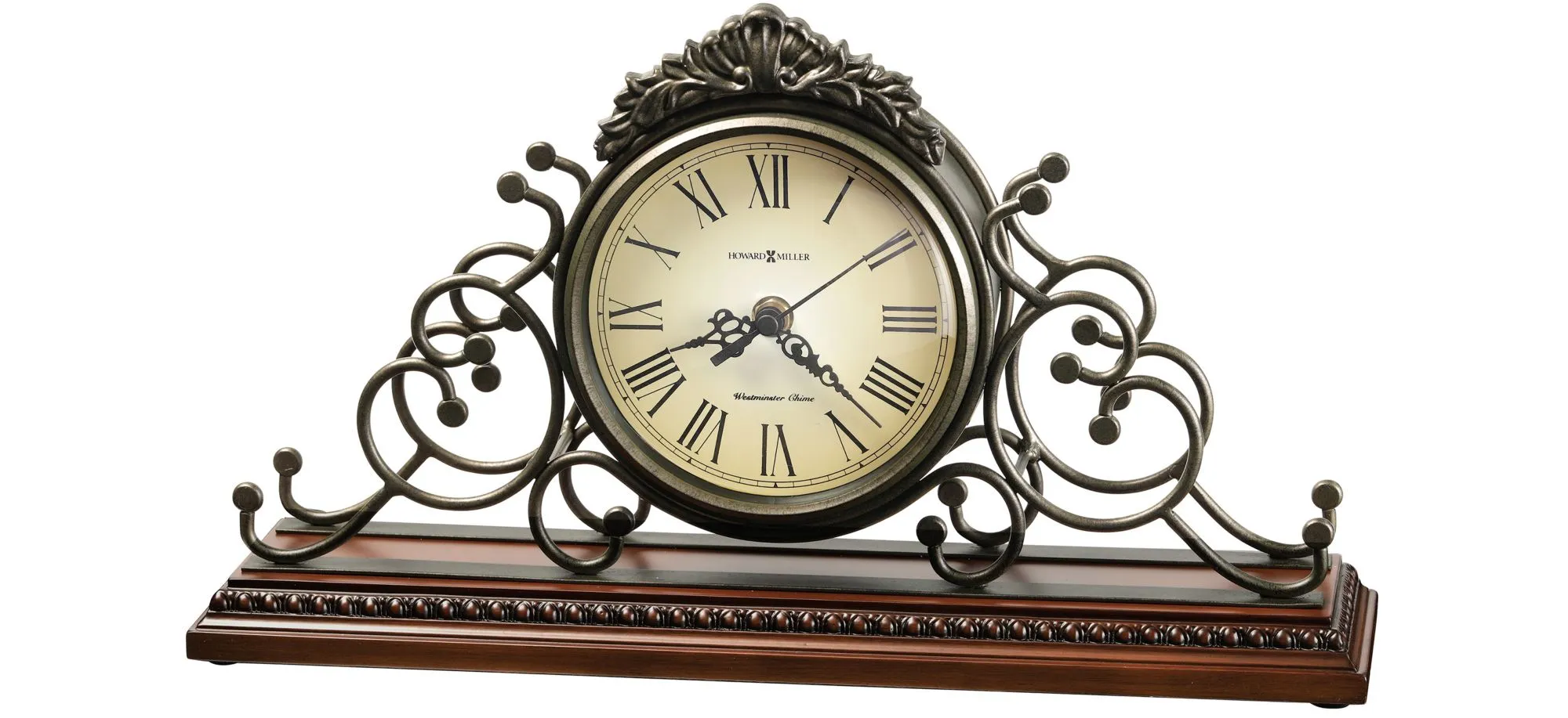 Adelaide Mantel Clock in Brown by Howard Miller