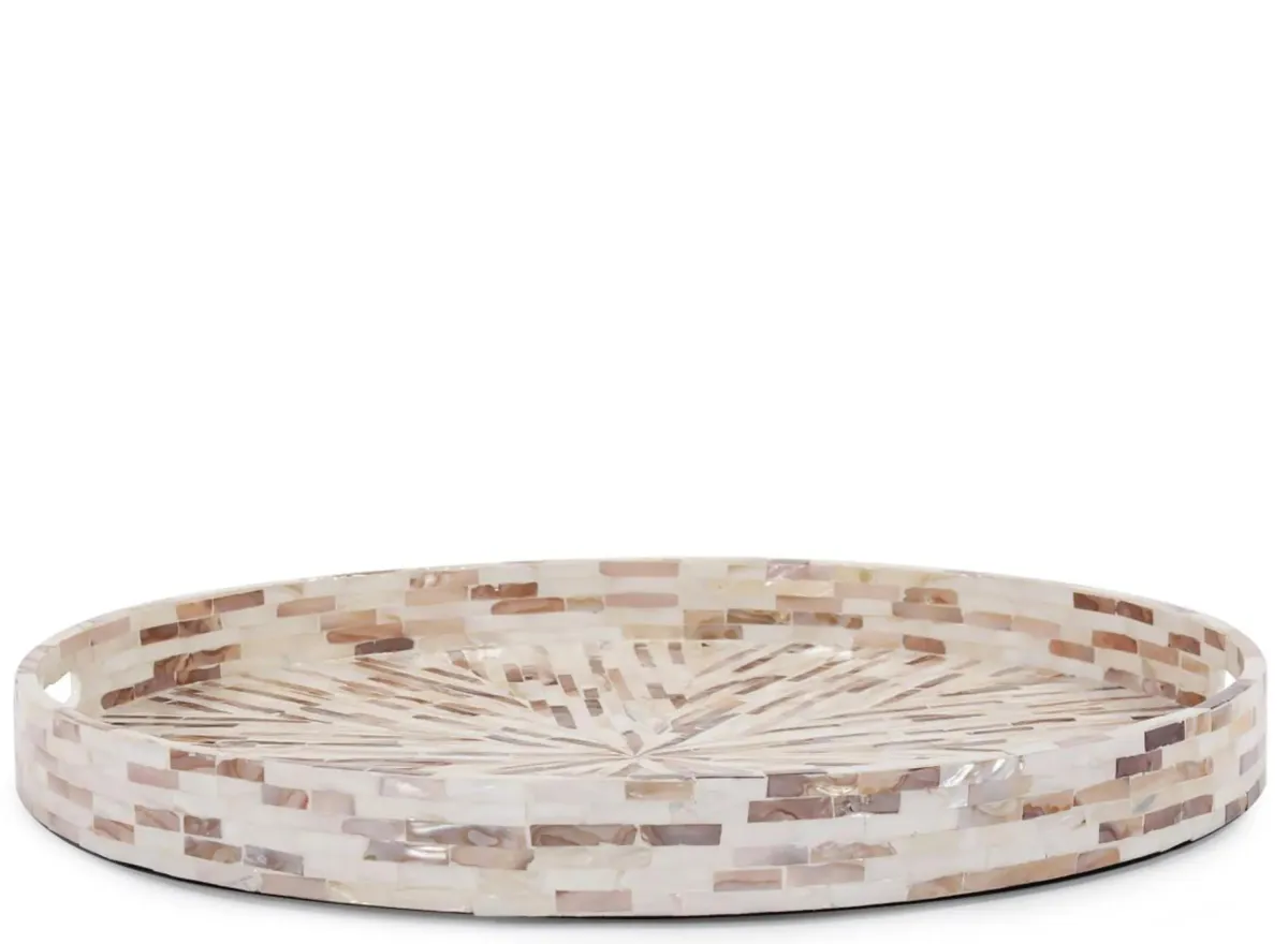 Lynn Mother of Pearl Tray in Pearl by Howard Elliott Collection