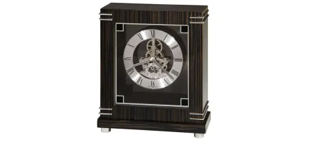 Batavia Mantel Clock in Black by Howard Miller