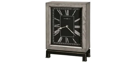 Merrick Mantel Clock in Gray;Black by Howard Miller