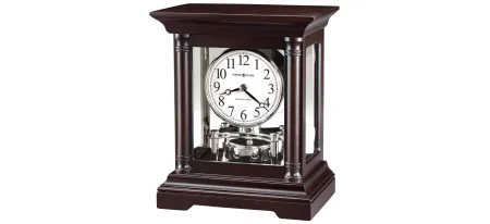 Cassidy Mantel Clock in Black Coffee by Howard Miller