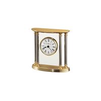 New Orleans Tabletop Clock in Polished Brass by Howard Miller