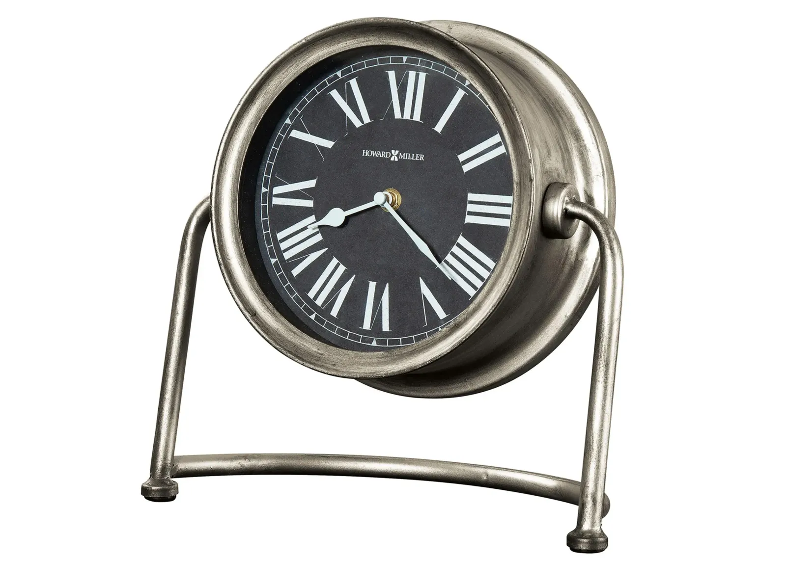 Senna Mantel Clock in Silver by Howard Miller