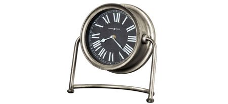 Senna Mantel Clock in Silver by Howard Miller